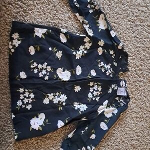 Carter's Black Floral Baby Top